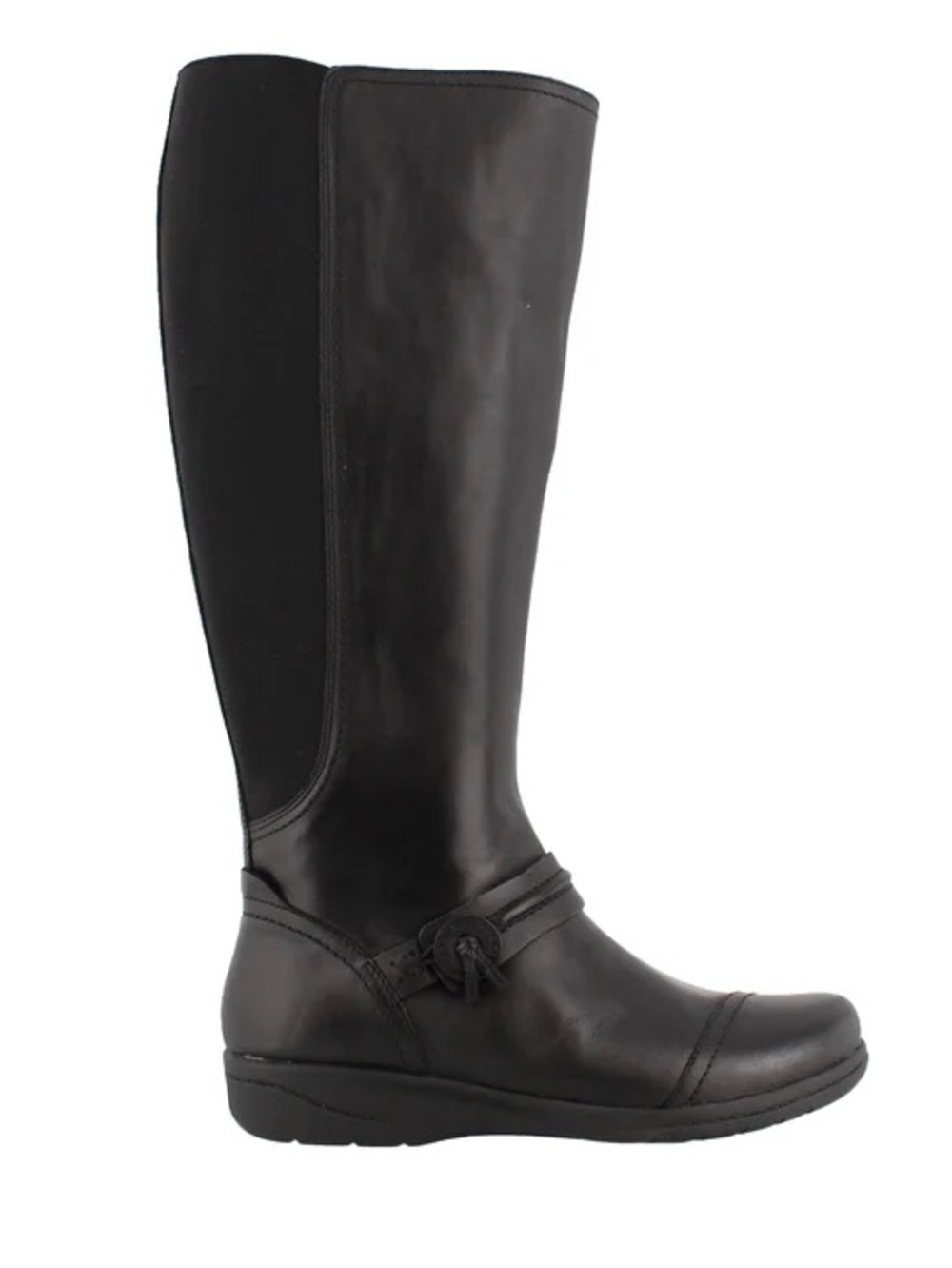 Clarks Cheyn Whisk Knee-High Leather Riding Boot 8.5 wide calf